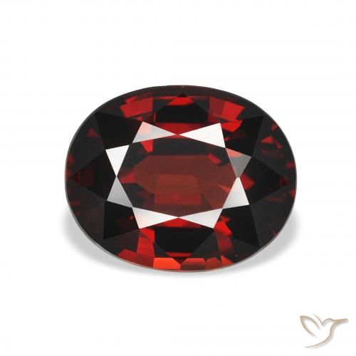 3.83ct Naturel Rouge foncé Grenat almandin, ovale, VVS