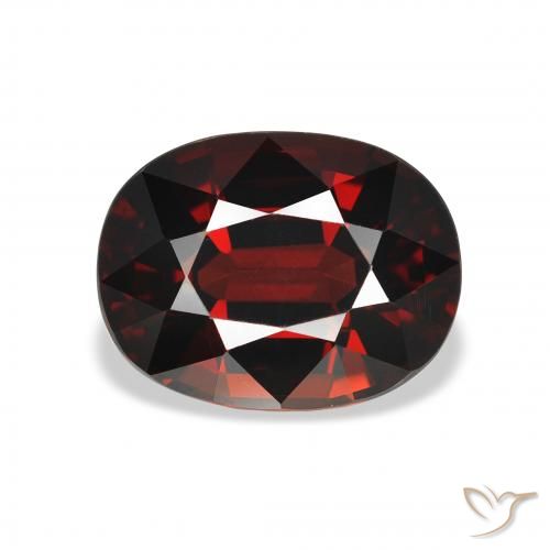 4.26ct Naturel Rouge foncé Grenat Almandin, ovale, VVS