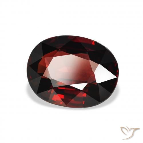 Grenat Almandin Rouge foncé naturelle ovale, 4.59 ct, VVS