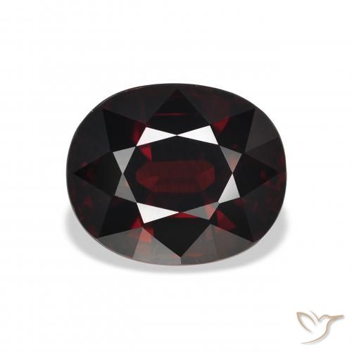 6.72ct Naturel Rouge noirâtre Grenat Almandin, ovale, VVS