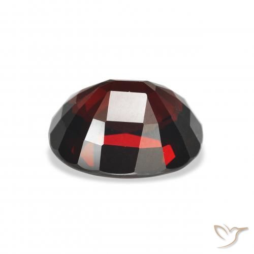 Grenat Almandin Rouge noirâtre naturelle ovale, 6.72 ct, VVS