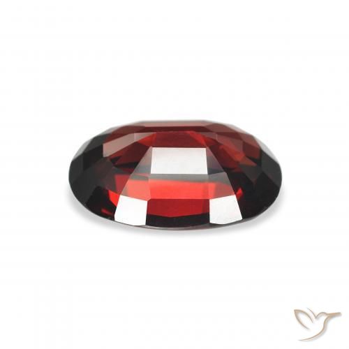 Grenat Almandin Rouge foncé naturelle ovale, 4.02 ct, VVS