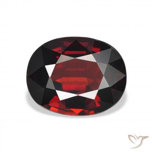 5.40ct Naturel Rouge foncé Grenat almandin, ovale, VVS