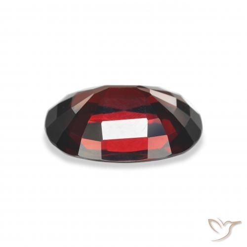 Grenat Almandin Rouge foncé naturelle ovale, 5.35 ct, VVS-VS