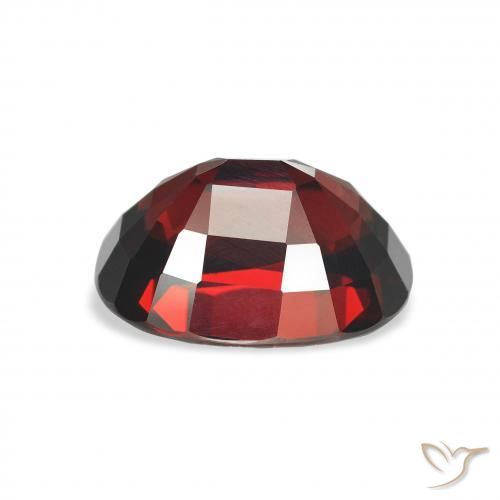Grenat Almandin Rouge noirâtre naturelle ovale, 5.80 ct, VVS