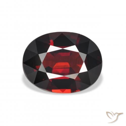 5.34ct Naturel Rouge foncé Grenat Almandin, ovale, VVS