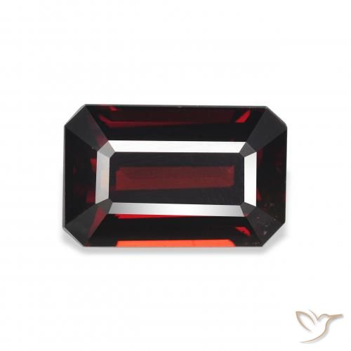 6.03ct Naturel Rouge foncé Grenat Almandin, Taille émeraude, VVS
