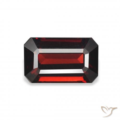 3.58ct Naturel Rouge foncé Grenat almandin, Taille émeraude, VVS