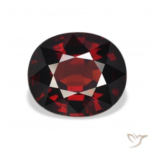 5.04ct Naturel Rouge foncé Grenat almandin, ovale, VS