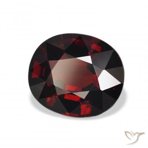 Grenat Almandin Rouge foncé naturelle ovale, 5.04 ct, VS