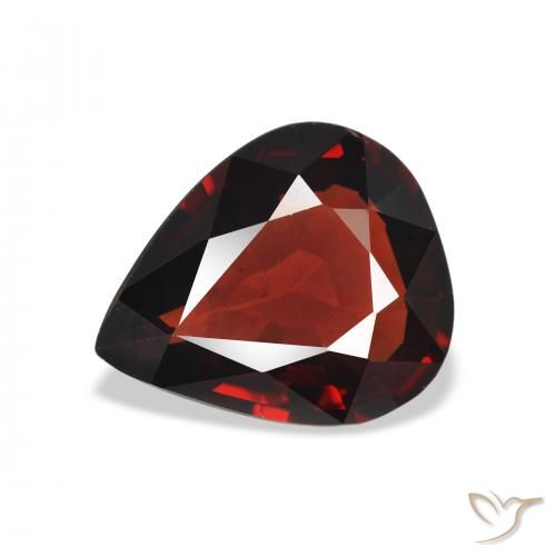 3.64ct Naturel Rouge foncé Grenat Almandin, En forme de poire, VS