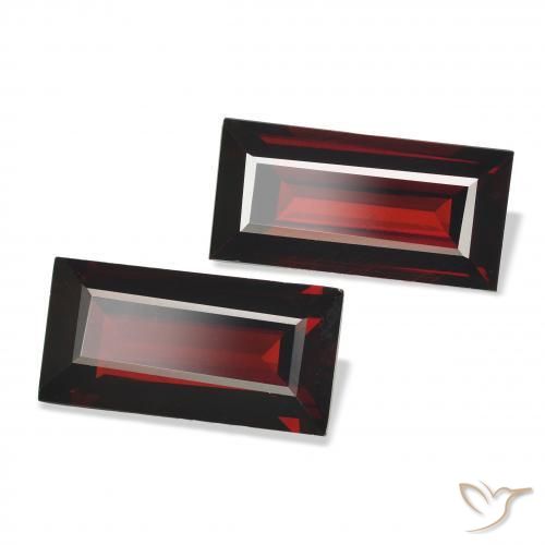 Shop natural 3.78ct Rouge foncé Grenat Almandin gems, Baquette, from Mozambique at GemSelect. In stock, global shipping!