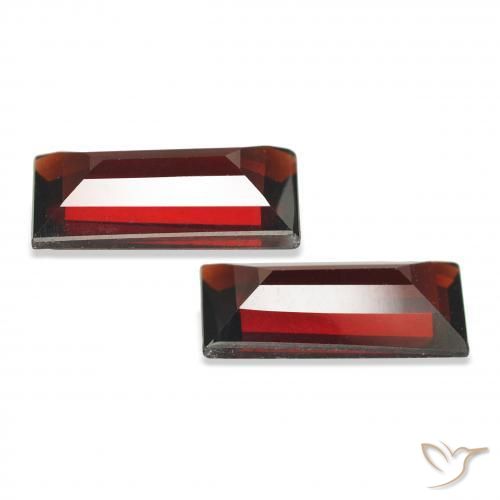 Shop natural 3.49ct Rouge foncé Grenat Almandin gems, Baquette, from Mozambique at GemSelect. In stock, global shipping!