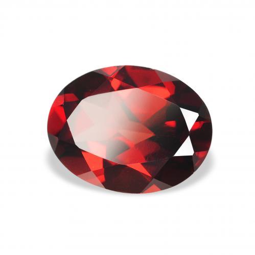 Grenat almandin Rouge foncé naturelle ovale, 2.30 ct, VVS-VS