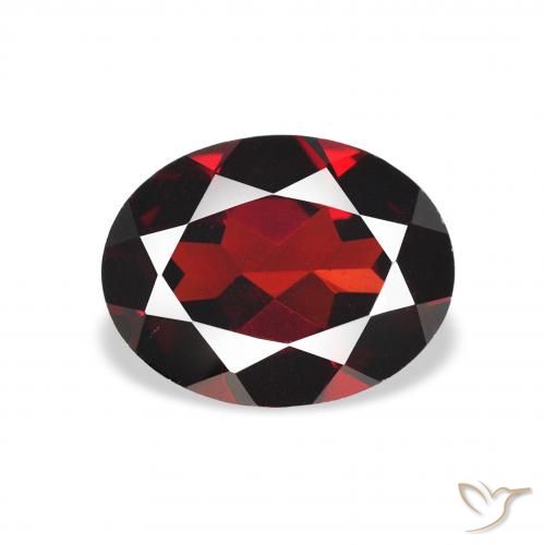 Grenat Almandin Rouge foncé naturelle ovale, 2.01 ct, VVS-VS