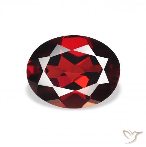 Grenat Almandin Rouge sang profond naturelle ovale, 2.12 ct, VVS-VS