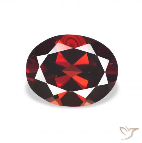 2.20ct Naturel Rouge foncé Grenat Almandin, ovale, VVS-VS