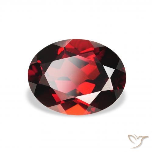 Grenat Almandin Rouge foncé naturelle ovale, 2.42 ct, VS