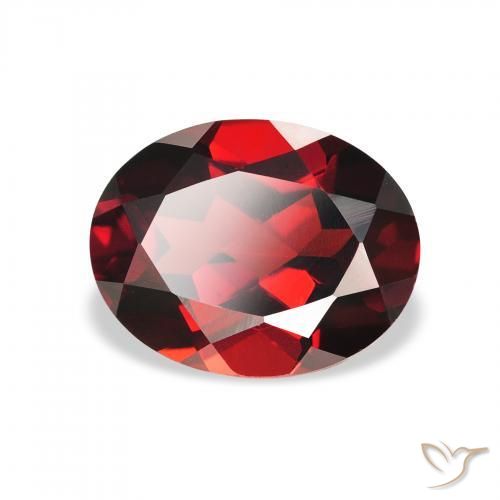 Grenat Almandin Rouge foncé naturelle ovale, 2.25 ct, VS
