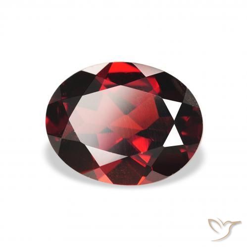 Grenat Almandin Rouge foncé naturelle ovale, 2.24 ct, VS