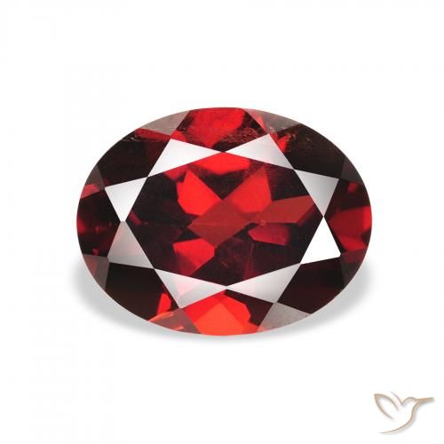 Grenat almandin Rouge foncé naturelle ovale, 2.33 ct, VS