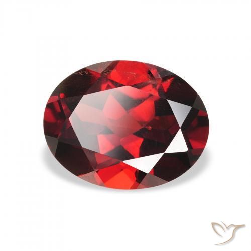 Grenat almandin Rouge foncé naturelle ovale, 2.33 ct, VS