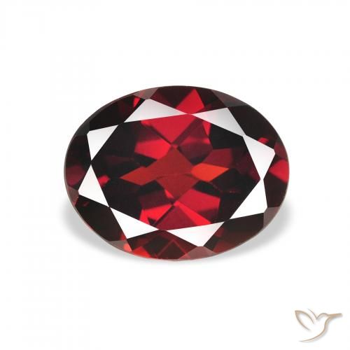 2.13ct Naturel Rouge foncé Grenat almandin, ovale, VS