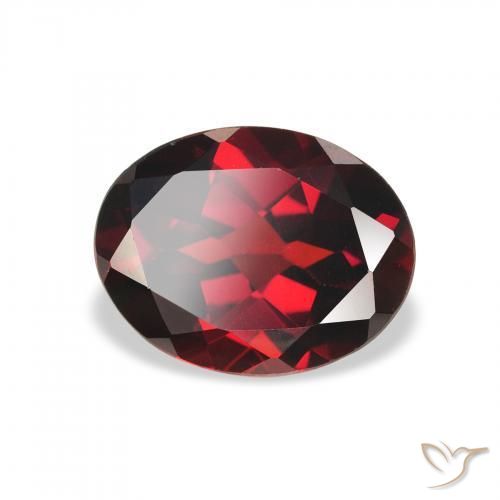 Grenat Almandin Rouge foncé naturelle ovale, 2.13 ct, VS