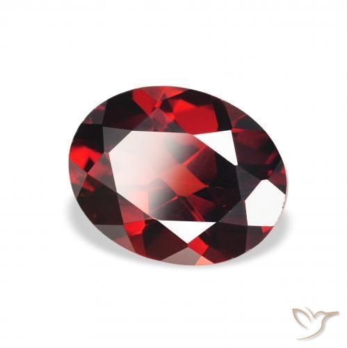 Grenat almandin Rouge foncé naturelle ovale, 2.17 ct, VS