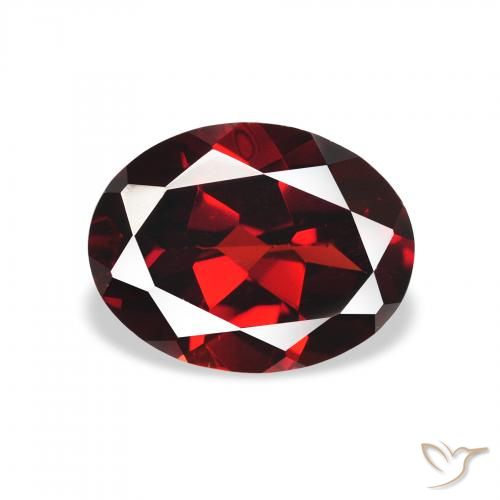 1.96ct Naturel Rouge foncé Grenat Almandin, ovale, VS