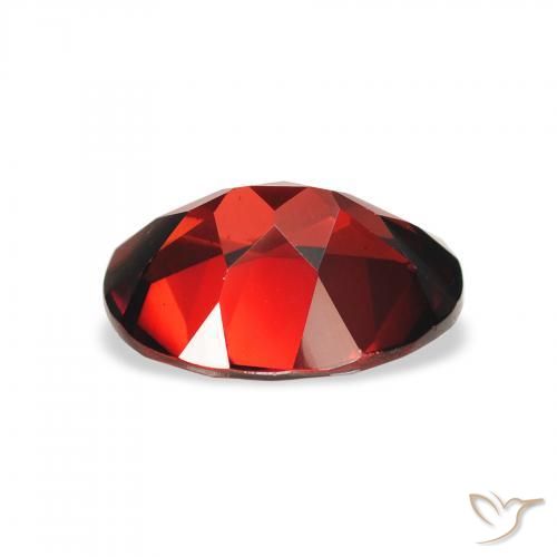 Grenat Almandin Rouge foncé naturelle ovale, 1.96 ct, VS