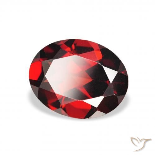 Grenat almandin Rouge foncé naturelle ovale, 2.03 ct, VS