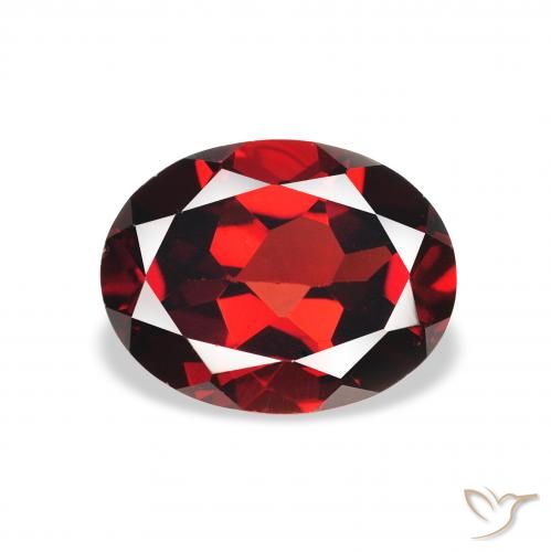 Grenat almandin Rouge foncé naturelle ovale, 2.21 ct, VS