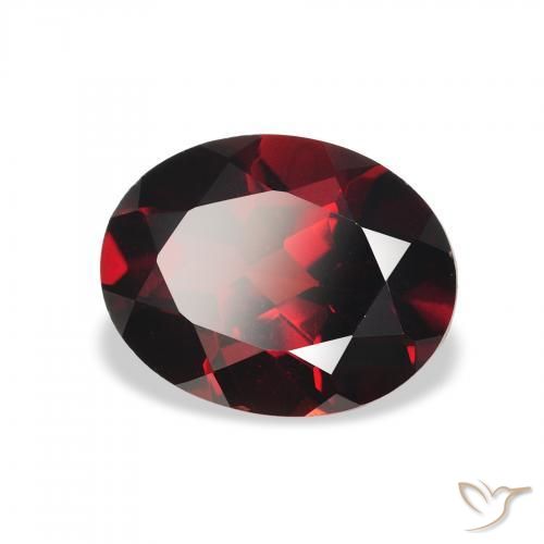 Grenat Almandin Rouge foncé naturelle ovale, 2.23 ct, VS