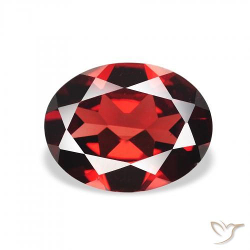 1.84ct Naturel Rouge foncé Grenat almandin, ovale, VVS-VS