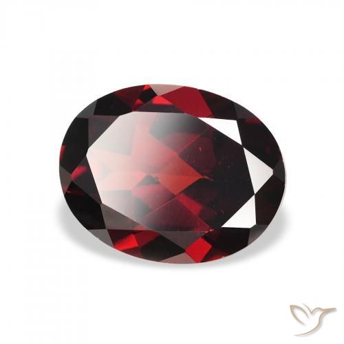 Grenat Almandin Rouge foncé naturelle ovale, 2.07 ct, VVS-VS
