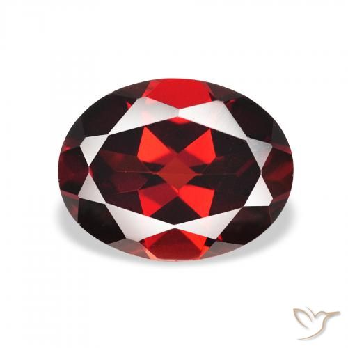 2.22ct Naturel Rouge foncé Grenat Almandin, ovale, VVS-VS