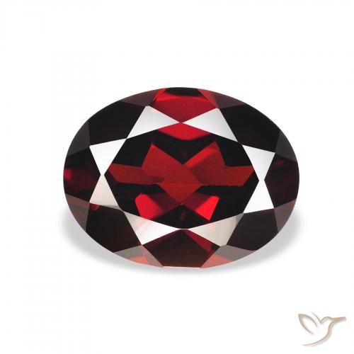 2.12ct Naturel Rouge foncé Grenat Almandin, ovale, VVS-VS