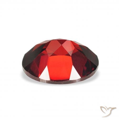 Grenat almandin Rouge foncé naturelle ovale, 2.26 ct, VVS-VS