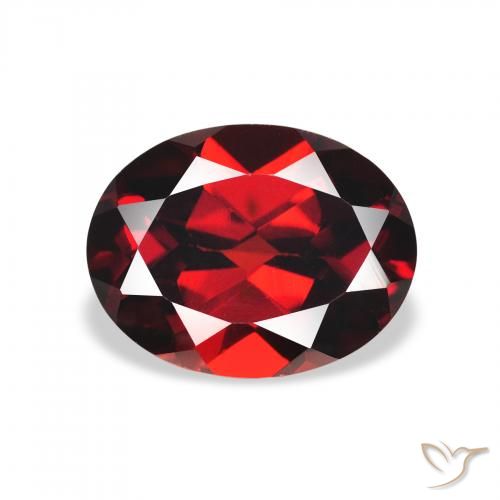 2.33ct Naturel Rouge foncé Grenat Almandin, ovale, VVS-VS