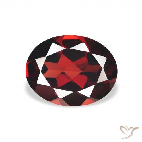 Grenat almandin Rouge sang profond naturelle ovale, 1.98 ct, VS