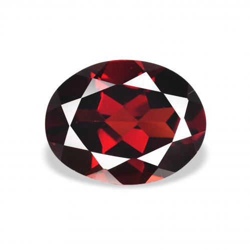 Grenat Almandin Rouge sang profond naturelle ovale, 2.06 ct, VVS-VS