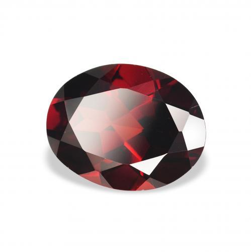 Grenat Almandin Rouge sang profond naturelle ovale, 2.06 ct, VVS-VS