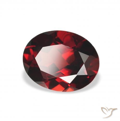 Grenat Almandin Rouge foncé naturelle ovale, 2.37 ct, VVS-VS