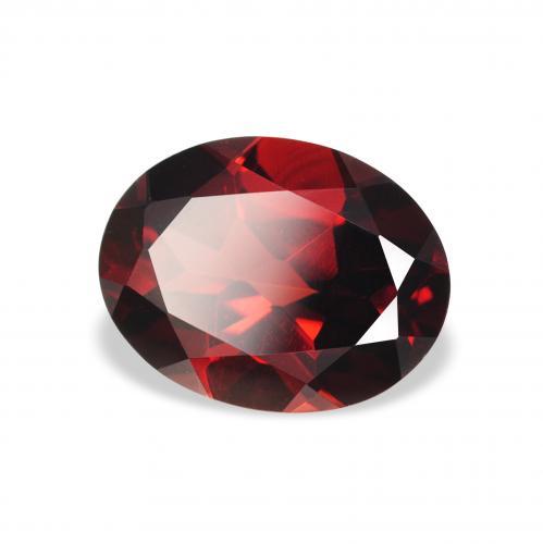 Grenat Almandin Rouge foncé naturelle ovale, 2.27 ct, VVS-VS