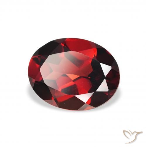 Grenat Almandin Rouge foncé naturelle ovale, 2.05 ct, VVS-VS