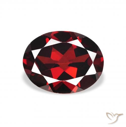 2.13ct Naturel Rouge foncé Grenat Almandin, ovale, VVS-VS
