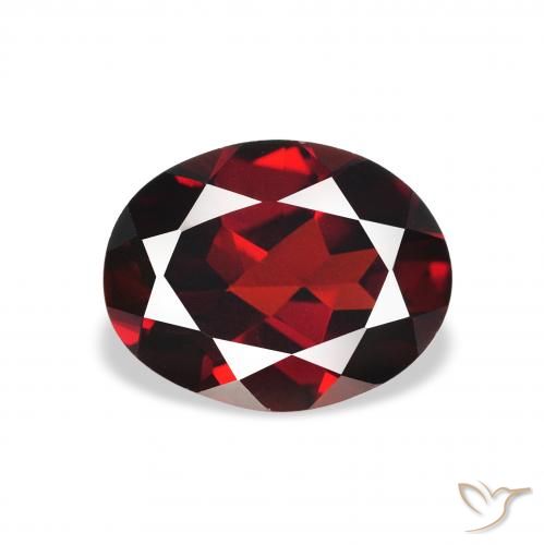 2.09ct Naturel Rouge foncé Grenat Almandin, ovale, VVS-VS
