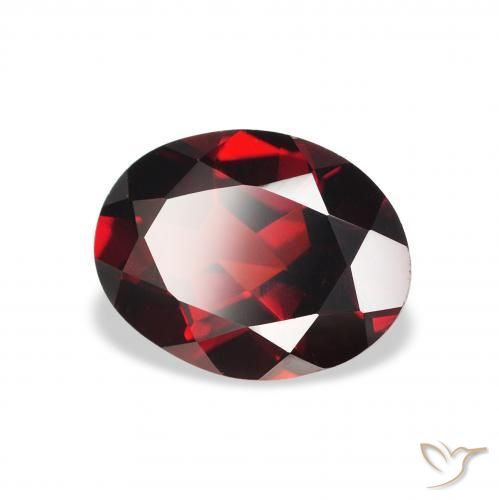 Grenat Almandin Rouge foncé naturelle ovale, 2.09 ct, VVS-VS