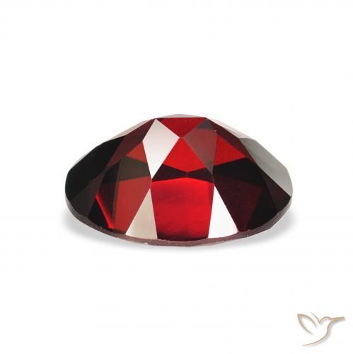 Grenat Almandin Rouge sang profond naturelle ovale, 2.41 ct, VS